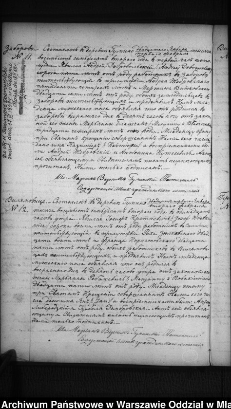 Obraz 9 z jednostki "Akta urodzeń, małżeństw, zgonów"