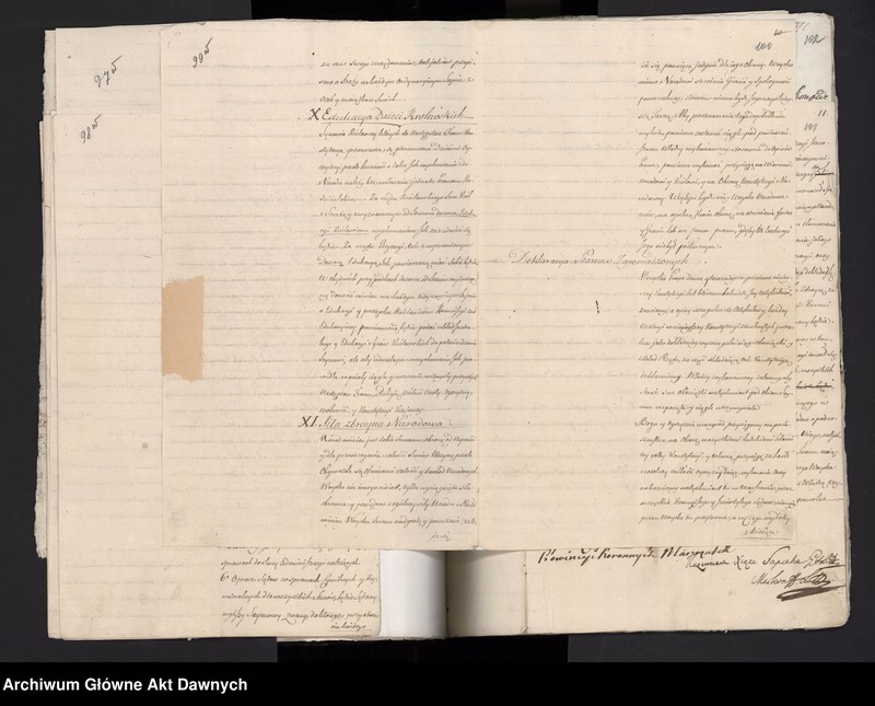Obraz 10 z kolekcji "Oryginalne rękopisy Konstytucji 3 maja"