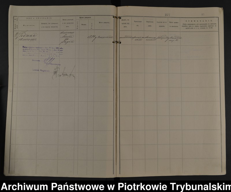 image.from.unit.number "[Księga ludności stałej wsi: Olsztyn, Lipy, Kempfinówka gminy Bełchatówek powiatu piotrkowskiego guberni piotrkowskiej]"