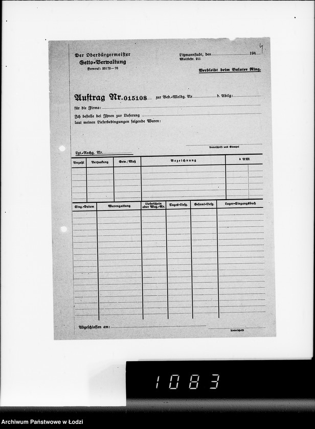 Obraz 8 z jednostki "Aufträge 15101-15108 und Rechnungen Firma R.Greulich Breslau.Chemische Produkte"