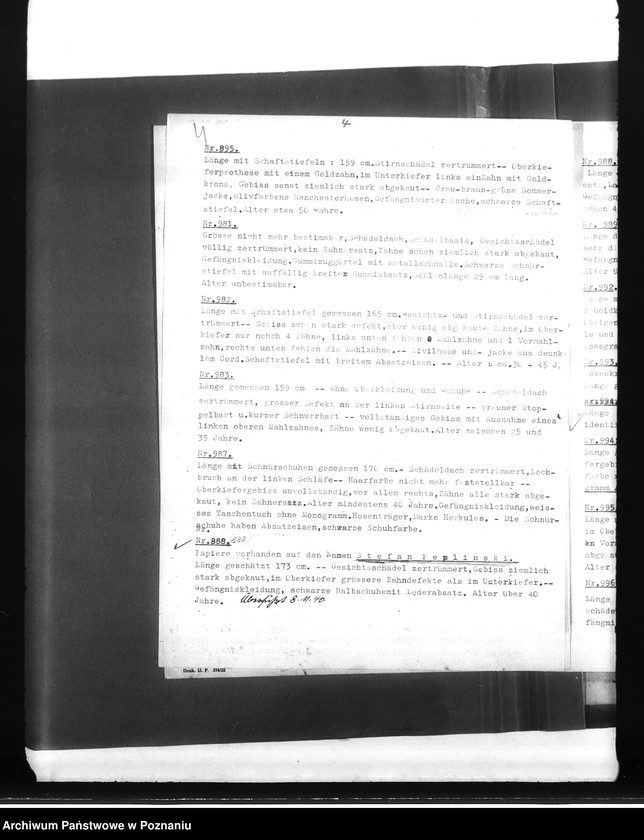 Obraz 8 z jednostki "Siedlce - Brest Litowsk (Brześć n/ Bugiem) Beschreibung der gaborgenen Leihen"