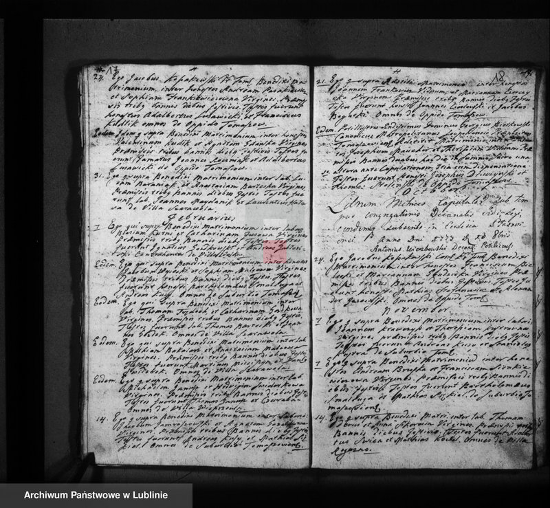 Obraz 12 z jednostki "Księga zaślubionych i zmarłych"