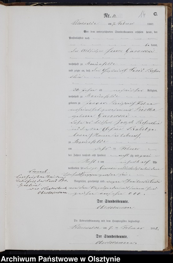 image.from.unit.number "Sterbe-Neben-Register Nr 1 - 100"