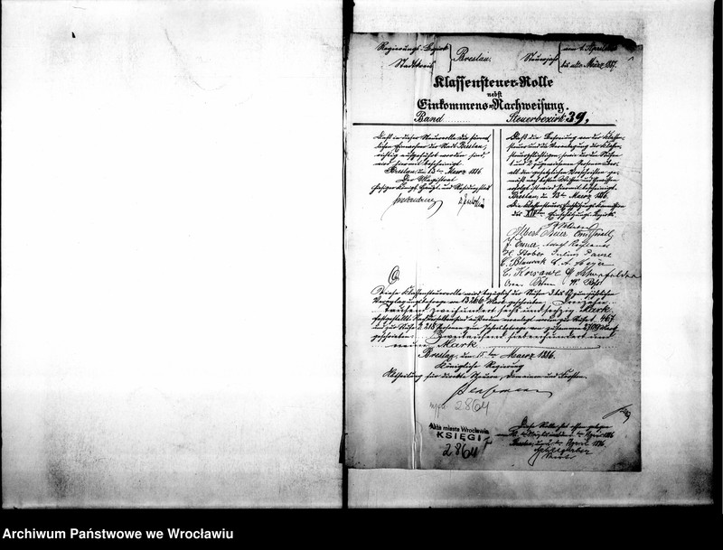 image.from.unit.number "Klassensteuerrolle nebst Eikommens - Nachweisung"