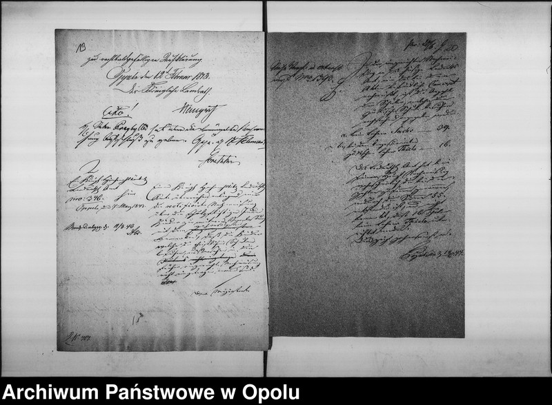 Obraz 19 z jednostki "Acta des Magistrats zu Oppeln betreffend die Einreichung der Nachweisung von dem Schulbesuch der jüdischen Kinder an das Königl[iche] Landraths=Amt. pro 1829"