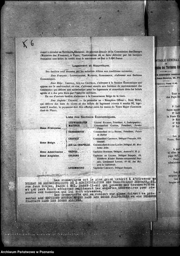 Obraz 10 z jednostki "Territoires Rhenans [korespondencja polskiego przedstawiciela handlowego Derezińskiego]"