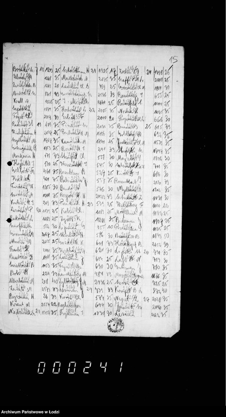 Obraz 19 z jednostki "Wykazy wekslowe Kasy Pożyczkowej"