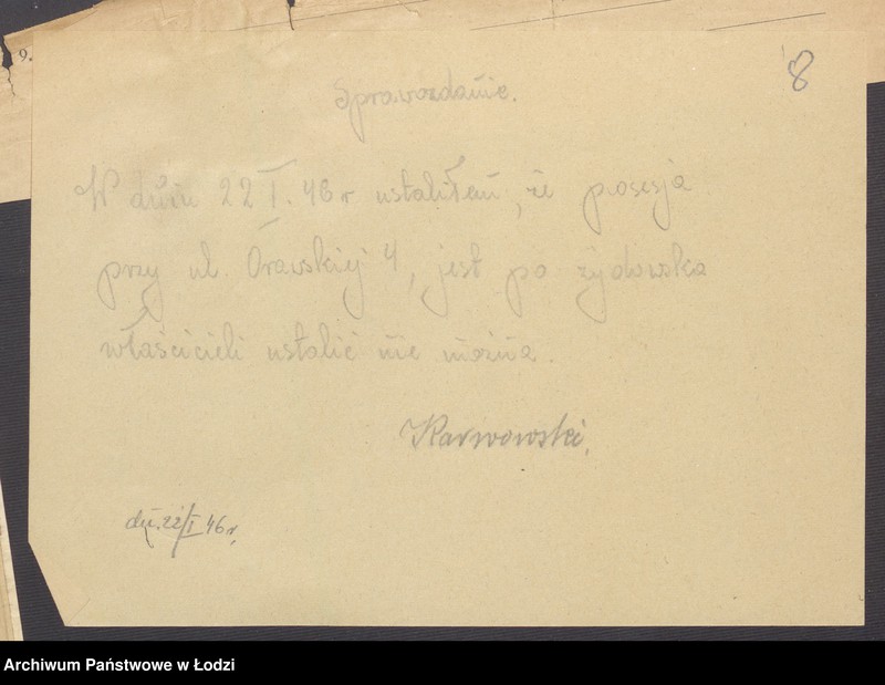 image.from.unit.number "Księga inwentarzowa nieruchomości m. Łodzi ul. Orawska"