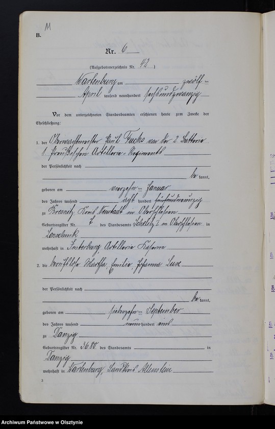 Obraz 13 z jednostki "Heirats-Haupt-Register Nr 1 - 44"