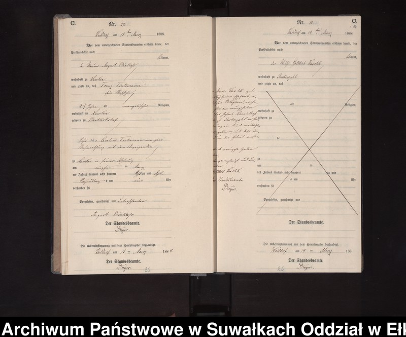 image.from.unit.number "Sterbe-Neben-Register des Königlichen Preussischen Standes-Amtes Orlen Kreis Loetzen"
