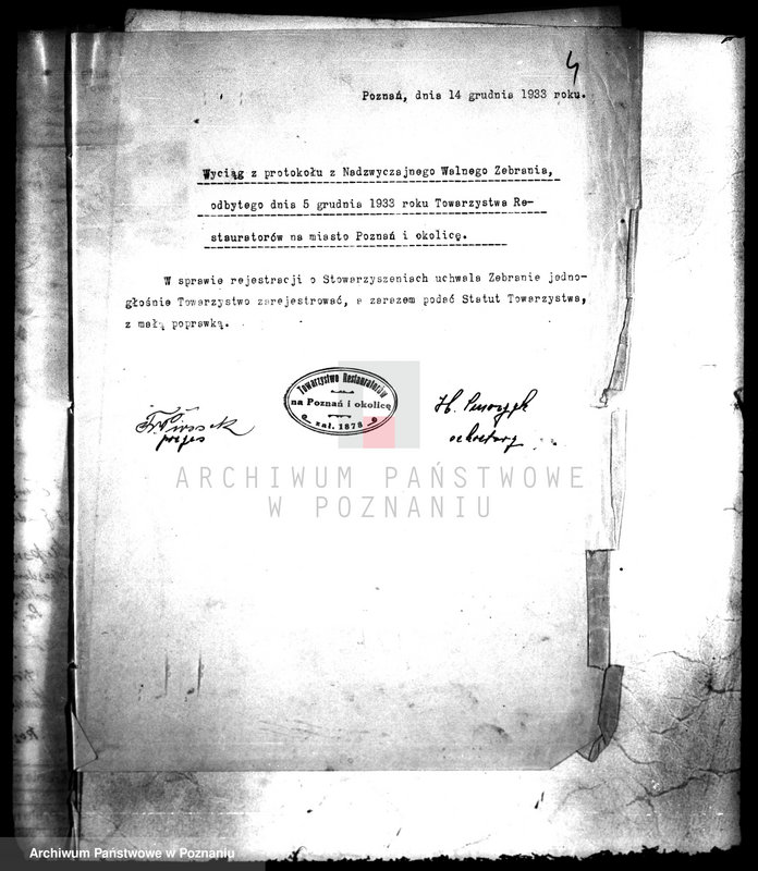 Obraz 8 z jednostki "Stowarzyszenie Restauratorów na miasto Poznań i powiat"