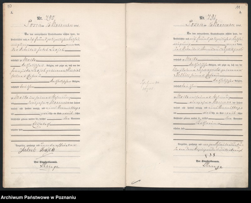 Obraz 8 z jednostki "Księga urodzeń t. II"