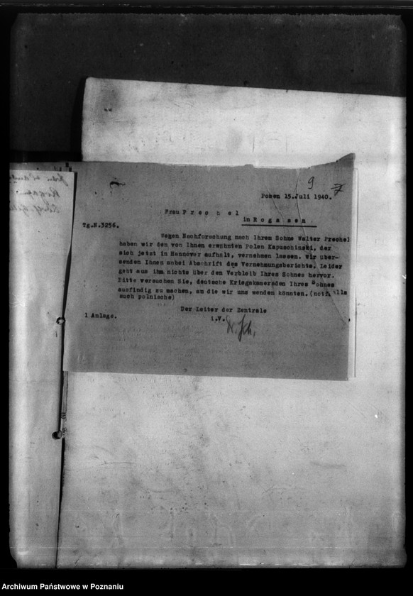 Obraz 13 z jednostki "Todesfall Walter Prechel - Rogasen (powiat Oborniki)"