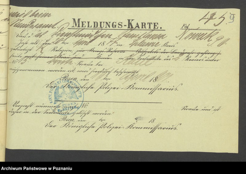 Obraz 11 z jednostki "Die von den Verlobten beigebrachten Urkunden zur Eheschliessung pro 1901. Vol VII"