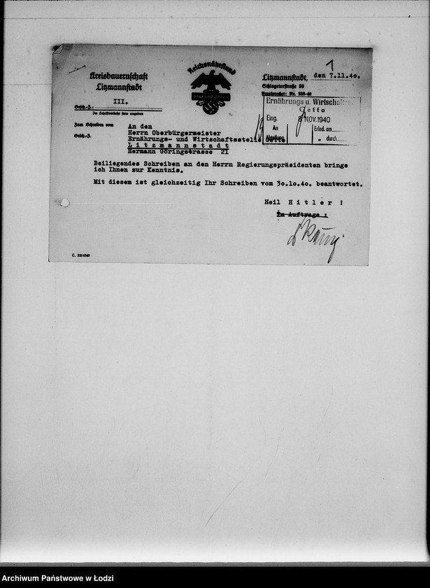 Obraz 5 z jednostki "Lebensmittel-Zuteilungssätze für die Juden-Versorgung"