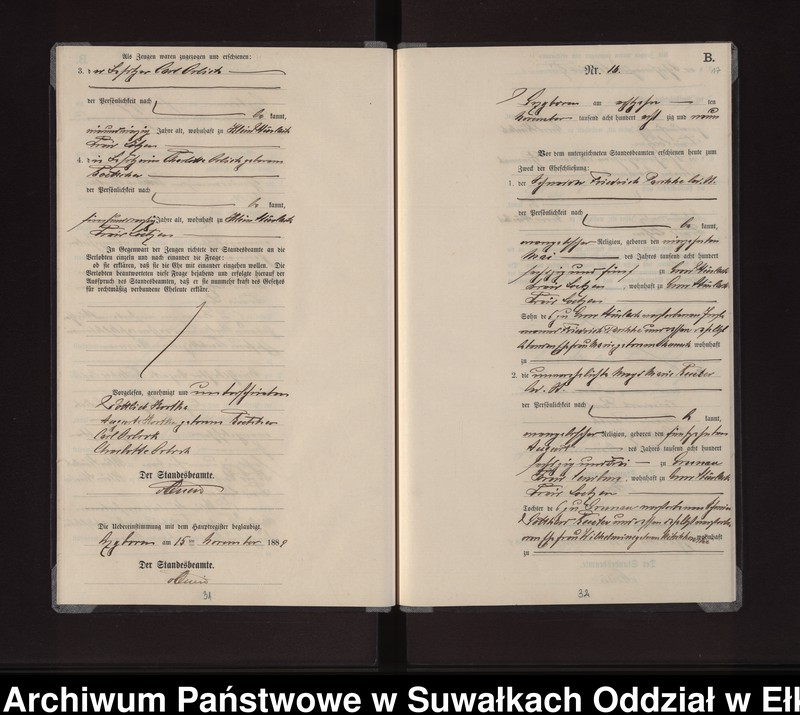 image.from.unit.number "Heiraths-Neben-Register des Preussischen Standes-Amtes Gross Stürlack Kreis Loetzen"