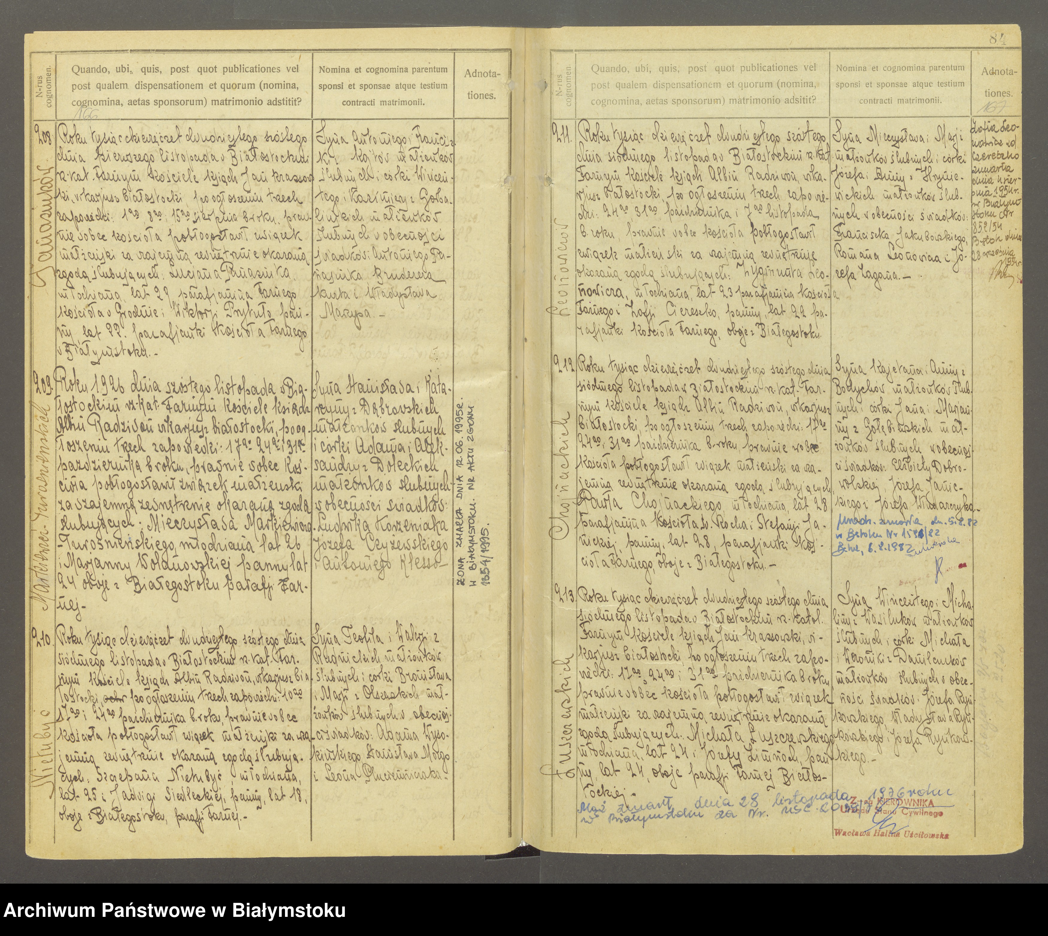 Skan z jednostki: [Akta małżeństw za lata 1925-1929]