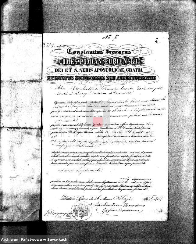image.from.unit.number "Dokumenta k Aktom Brakočetanîi Vigerskago Prichoda s Goda 1868"