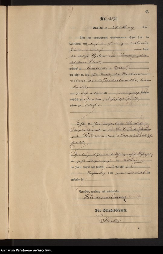 image.from.unit.number "Sterbe-Neben-Register Breslau II 1891 Band 3"