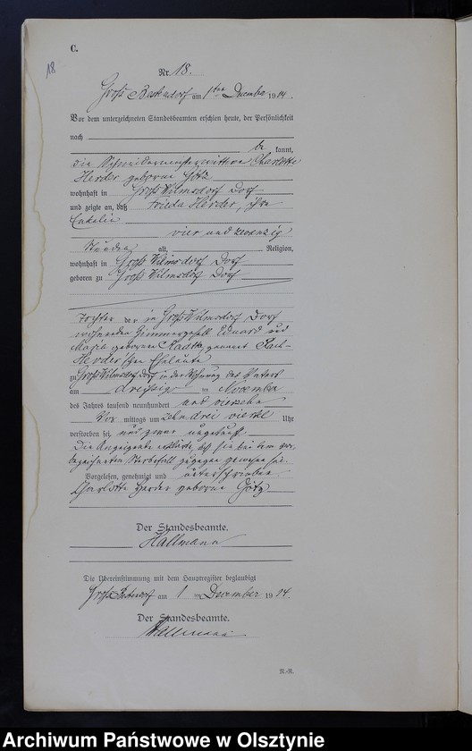 image.from.unit.number "Sterbe-Neben-Register Nr 1 - 21"