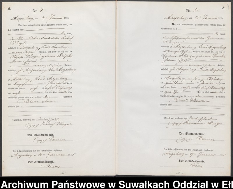 image.from.unit.number "Geburts-Neben-Register des Preussischen Standes-Amtes Angerburg Kreis Angerburg"