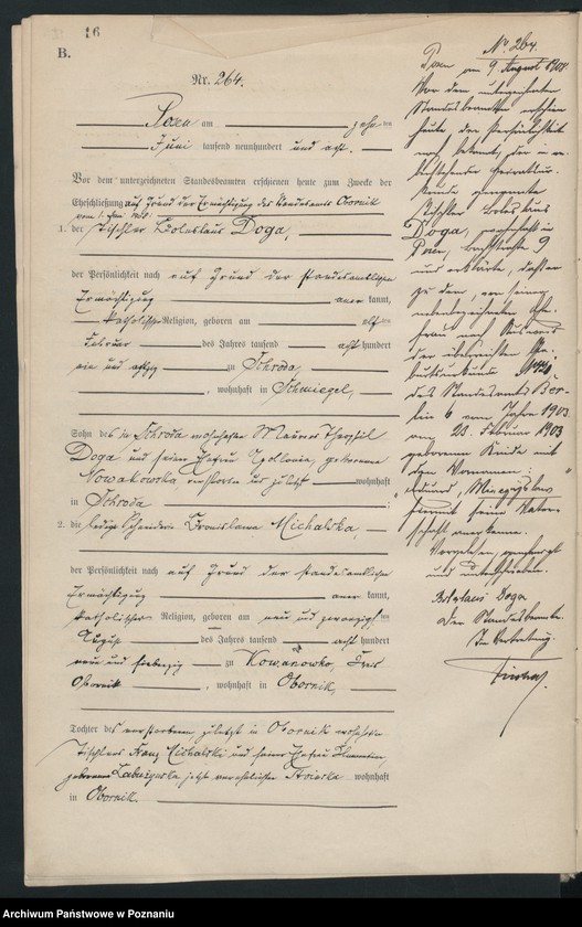 Obraz 18 z jednostki "Księga miejscowa małżeństw tom II [Rejestr główny małżeństw]"