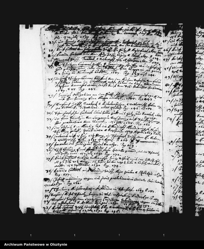 image.from.unit.number "Altes Repertorium der zwei Deutsch Eylauschen Amtsbücher und 5 Hackschiften"