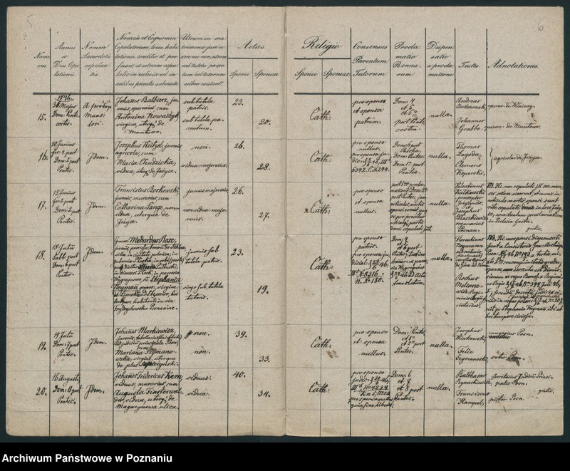 Obraz 5 z jednostki "Księga małżeństw"