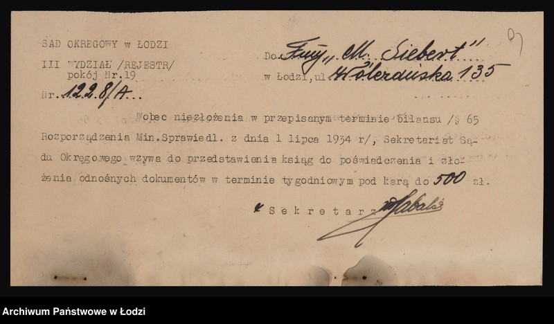 Obraz 11 z jednostki "Maria Siebert- fabryka i sprzedaż cukierków"