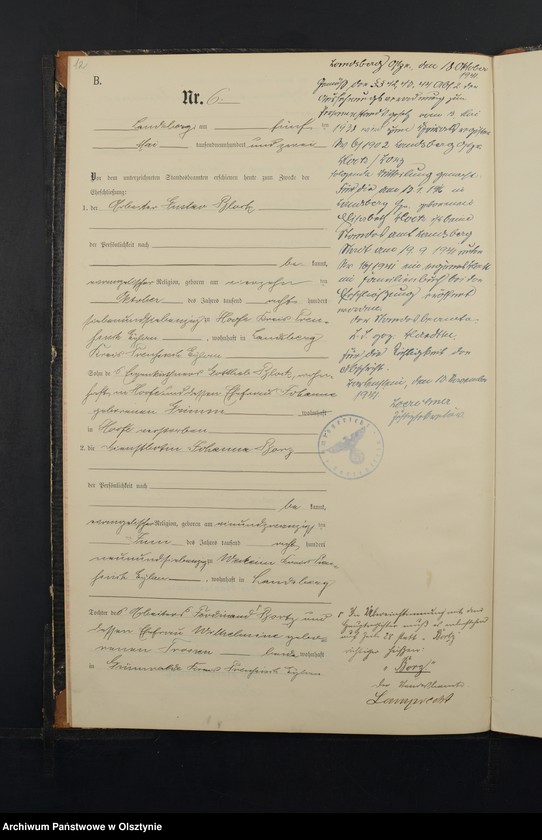 image.from.unit.number "Heiraths-Neben-Register Nr 1 - 18"