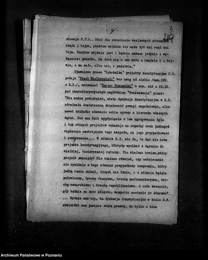 Obraz 7 z jednostki "Sprawozdania sytuacyjne tygodniowe za czas od 28 września do dnia 1 listopada 1928 r."