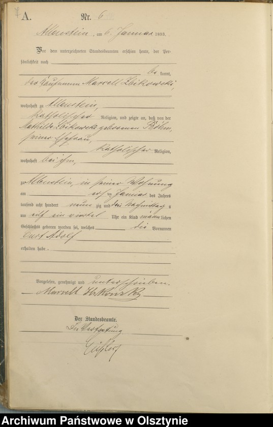 image.from.unit.number "Geburts-Haupt-Register Tom I,Nr 1 - 315"