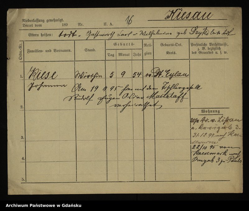 image.from.unit.number "Karty meldunkowe: Kiepnewski - Kilsch"