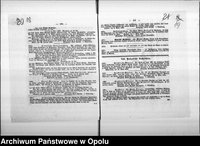 Obraz 15 z jednostki "Acta des Magistrats zu Oppeln betreffend die Prüfung der Anlage eines neuen massiven Töpfernhauses in der Besitzung No 3 b am Karlsplatze de anno 1850"