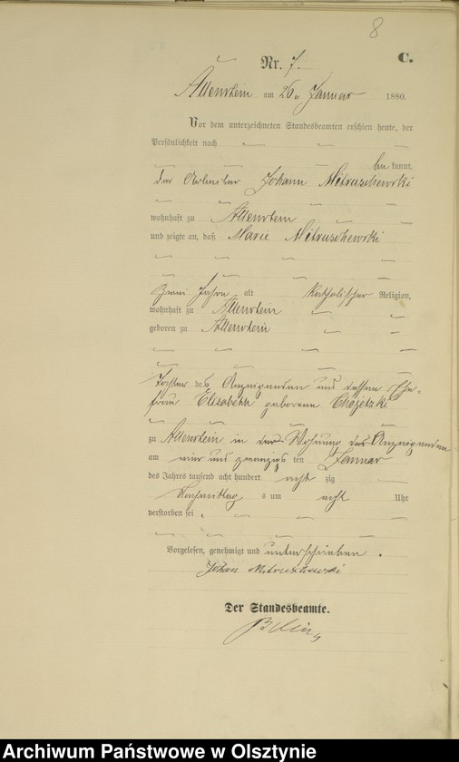 image.from.unit.number "Sterbe-Haupt-Register Nr 1 - 240"