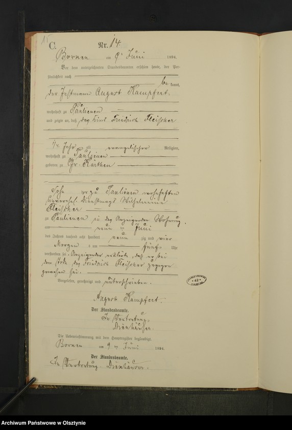 image.from.unit.number "Sterbe-Neben-Register Nr 1 - 21"