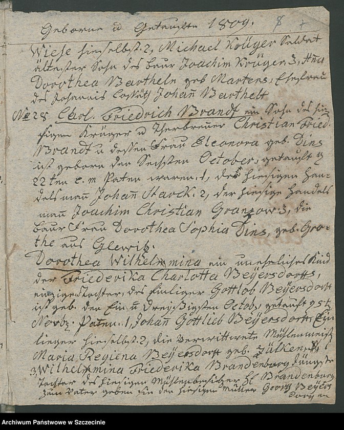 image.from.unit.number "Das Duplicat des Basenthin- und Harmsdorffschen Kirchenbuchs"