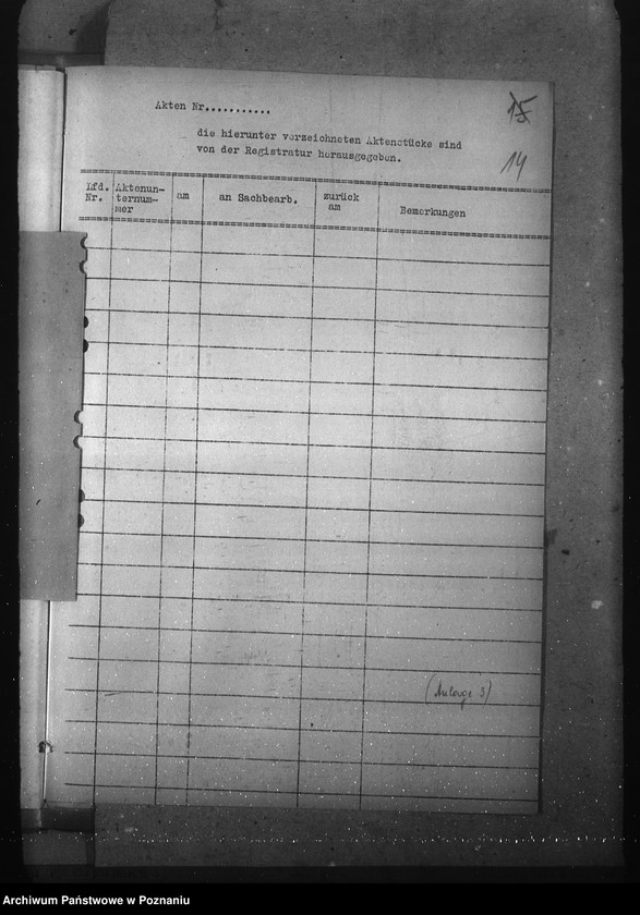 Obraz 18 z jednostki "Organisation und Führung der Registraturen bei der Behörde des Reichsstatthalters im Reichsgau Wartheland"