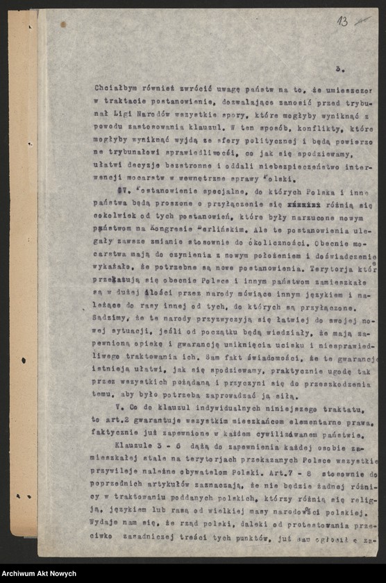 Obraz 16 z jednostki "Pisma odręczne, korespondencja, depesze (od przedstawicieli państw obcych), tom I"
