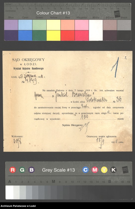 Obraz 4 z jednostki "„Jankiel Bronstein” – sprzedaż drzewa"