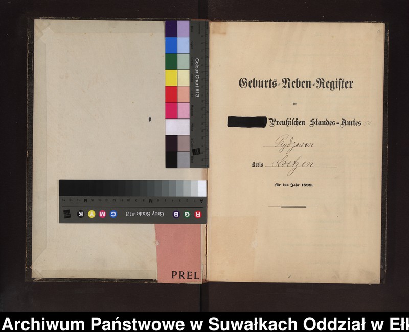 image.from.unit.number "Geburts-Neben-Register des Preussischen Standes-Amtes Rydzewen Kreis Loetzen"