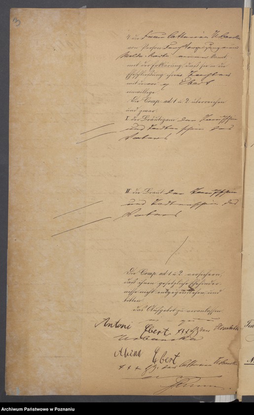 Obraz 5 z jednostki "Die von den Verlobten beigebrachten Urkunden zur Eheschliessung pro 1875"