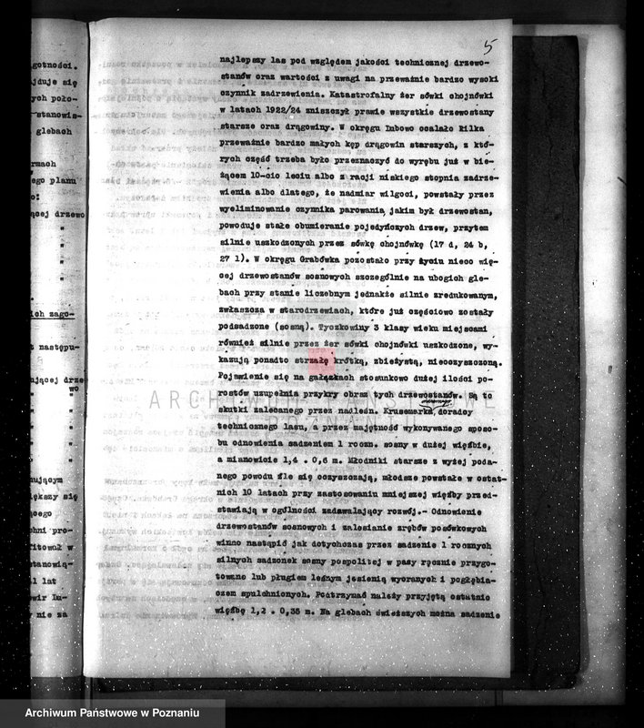 image.from.unit.number "Plan urządzenia gospodarstwa leśnego dla lasu majętności Pożarowo powiat szamotulski 1932-1942"