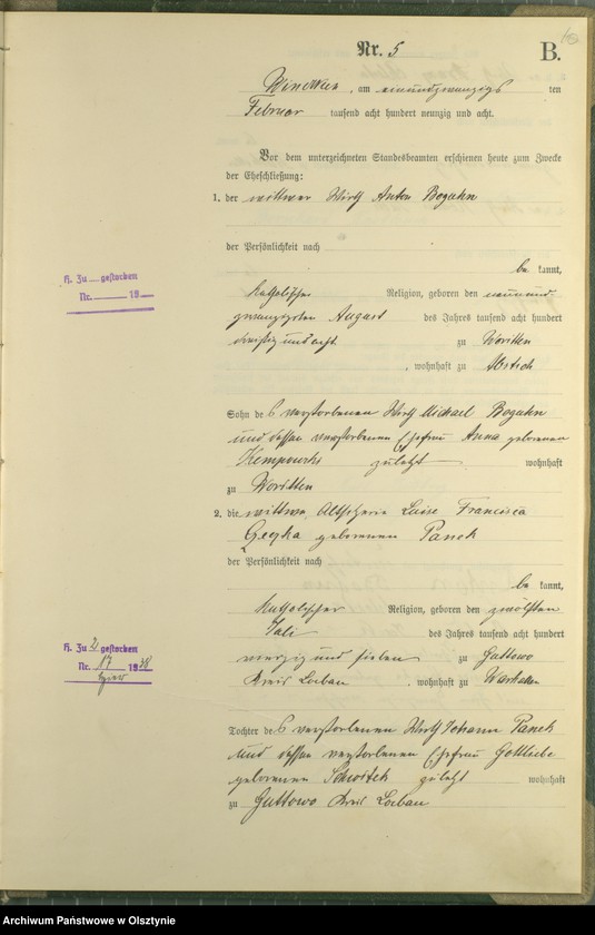 image.from.unit.number "Heiraths-Haupt-Register nr 1 - 16"