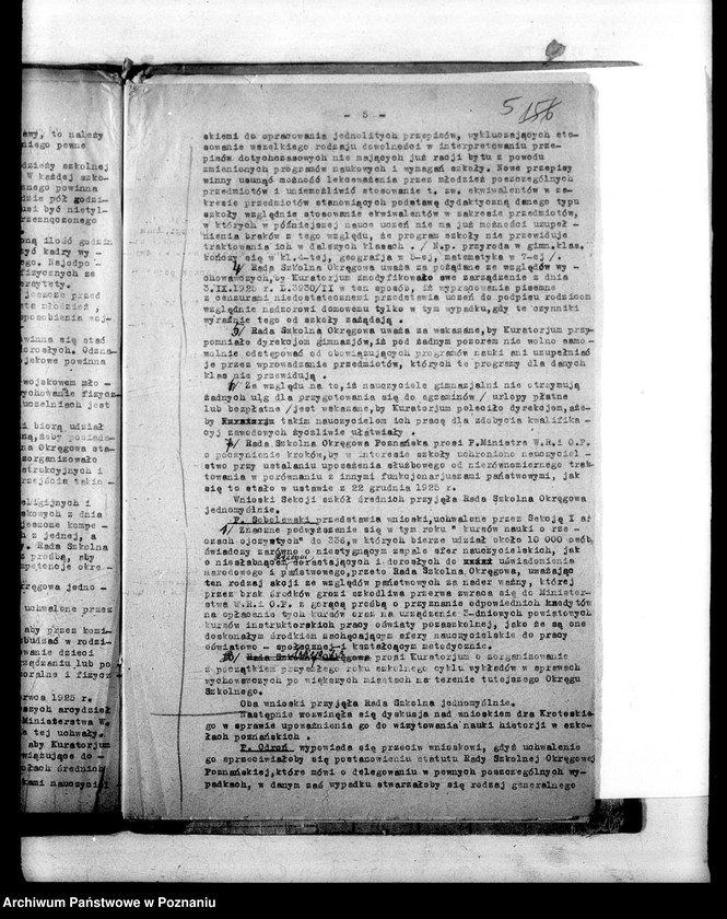 Obraz 9 z jednostki "[Protokoły z posiedzenia Rady Szkolnej Okręgowej Poznańskiej]"