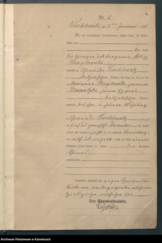 Obraz z jednostki "Księga Urodzeń nr 1 - 172"