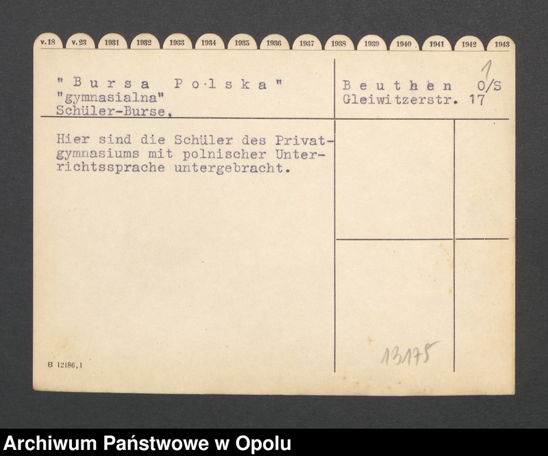 Obraz 3 z jednostki ""Bursa Polska" gymnasialna Beuthen"