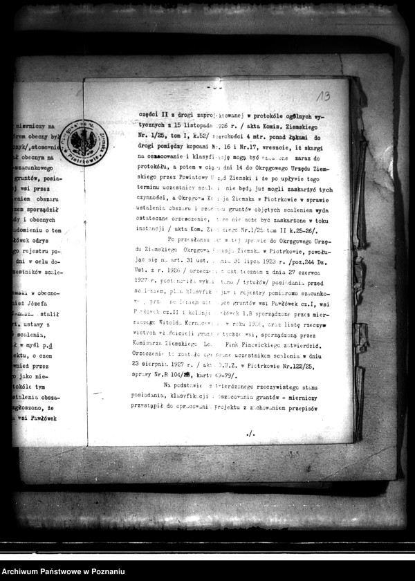 image.from.unit.number "Regulacja hipoteczna scalonych gruntów we wsi Pawłówek powiatu kaliskiego"