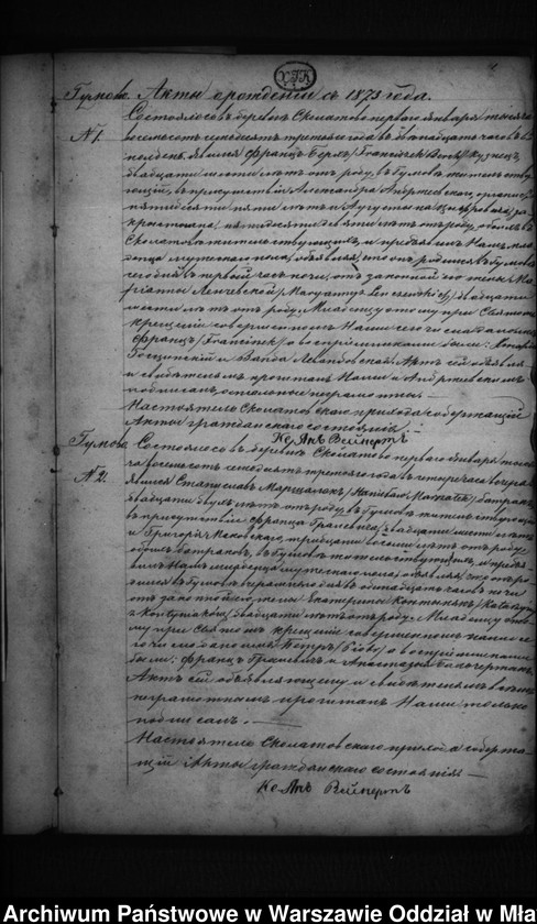 image.from.unit.number "Akta urodzeń, małżeństw i zgonów"