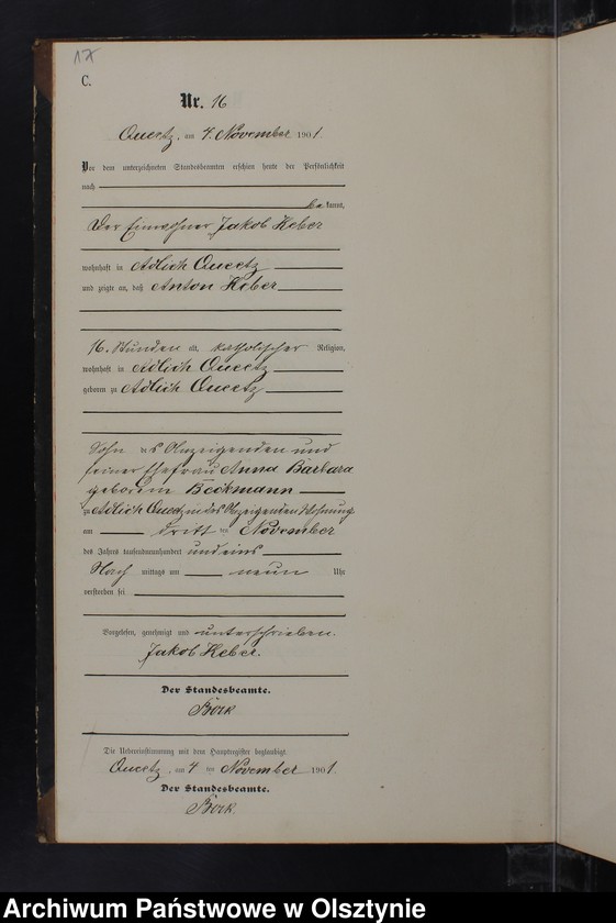 image.from.unit.number "Sterbe-Neben-Register Nr 1 - 17"